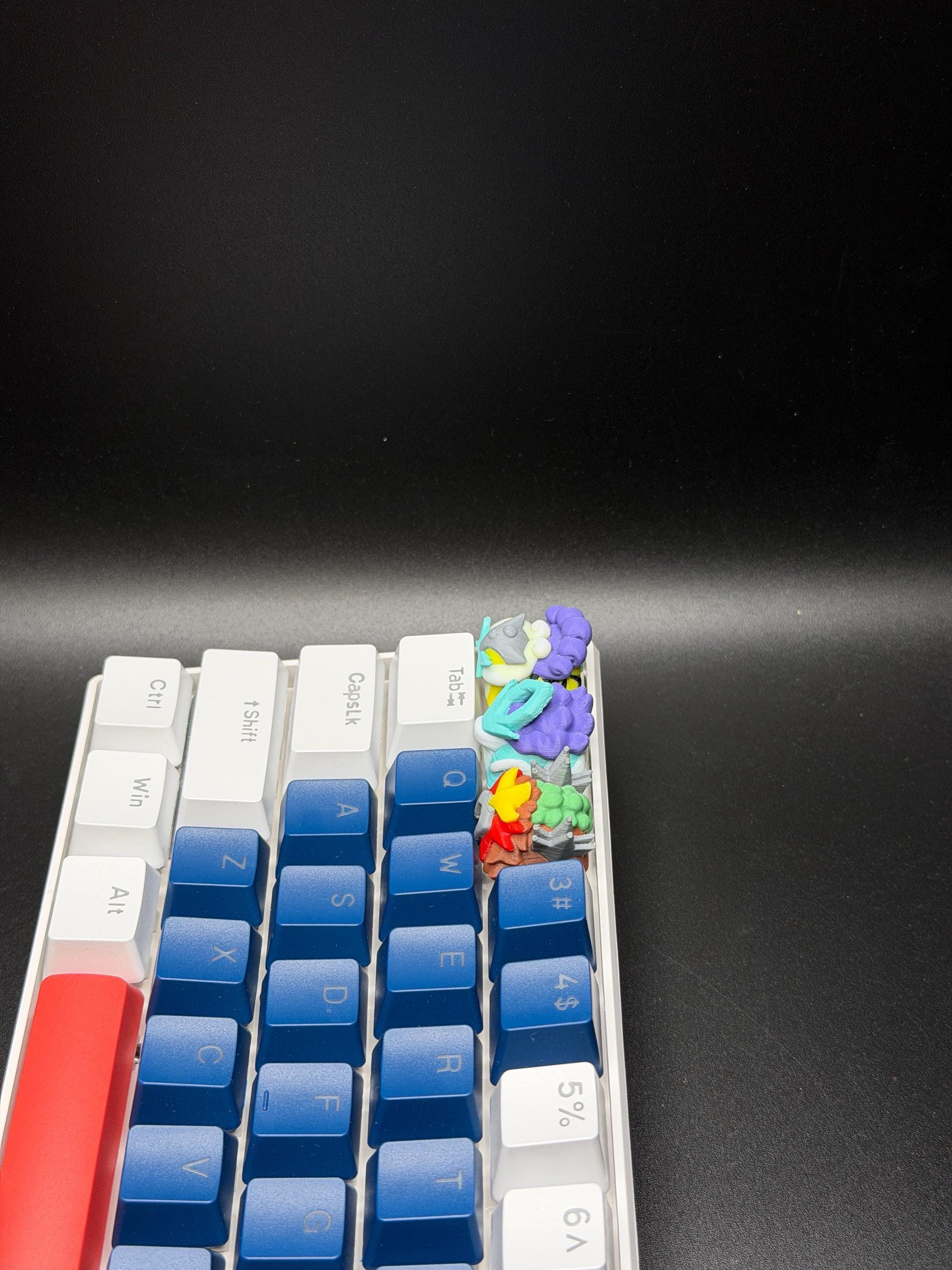 Handmade Inspired By Legendary Beasts Pokemon Keycaps for Cherry MX - Custom Artisan - Entei Suicune Raikou - Perfect Anime Fan Gift