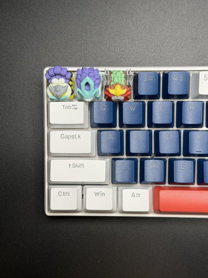 Handmade Inspired By Legendary Beasts Pokemon Keycaps for Cherry MX - Custom Artisan - Entei Suicune Raikou - Perfect Anime Fan Gift