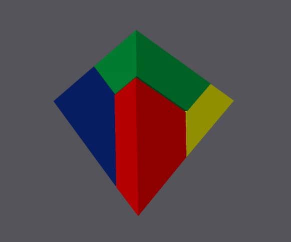 Tetrahedron Pyramid Puzzle 4-Piece – Hard Brain Teaser, Great Gift For Teachers, Students, Classrooms, Up to 400×450×370mm-15.7×17.7×14.6in