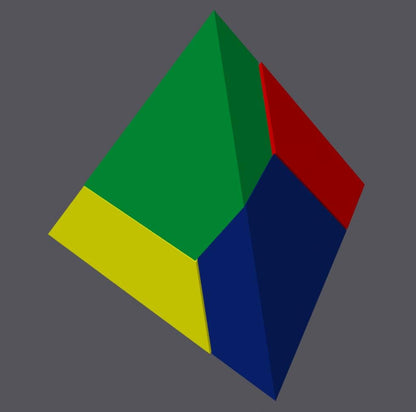 Tetrahedron Pyramid Puzzle 4-Piece – Hard Brain Teaser, Great Gift For Teachers, Students, Classrooms, Up to 400×450×370mm-15.7×17.7×14.6in