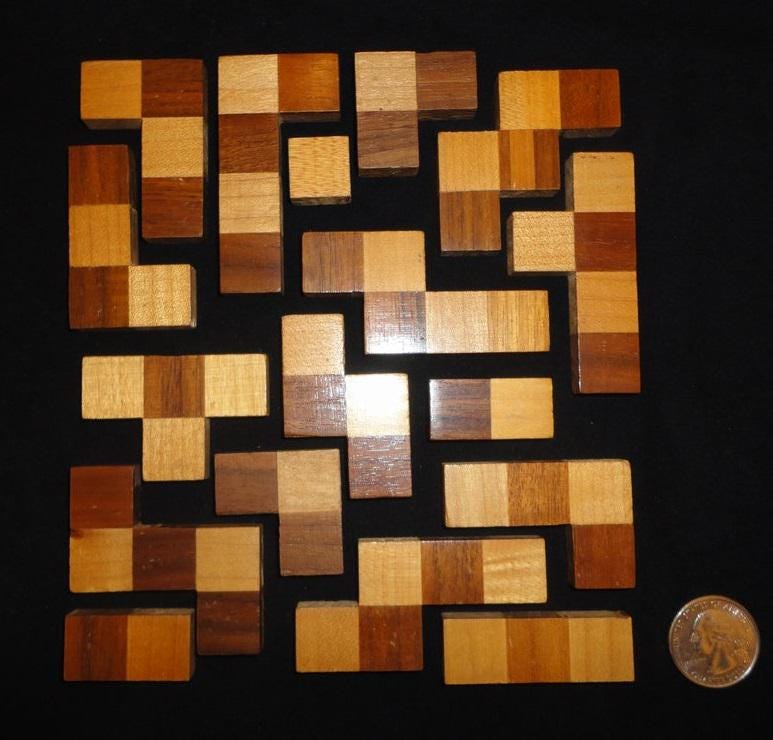 Baffel Puzzle - A Checkerboard Dissection - Modern Recreation of a Classic - Brain Teaser for All Ages - Fun & Challenging Mind Game