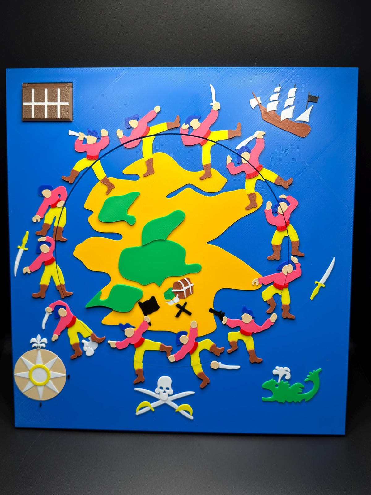 Disappearing Warrior Puzzle: Vintage Optical Illusion Puzzle, High Quality 3D Print, Fun & Engaging for All Ages