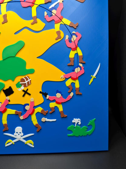 Disappearing Warrior Puzzle: Vintage Optical Illusion Puzzle, High Quality 3D Print, Fun & Engaging for All Ages