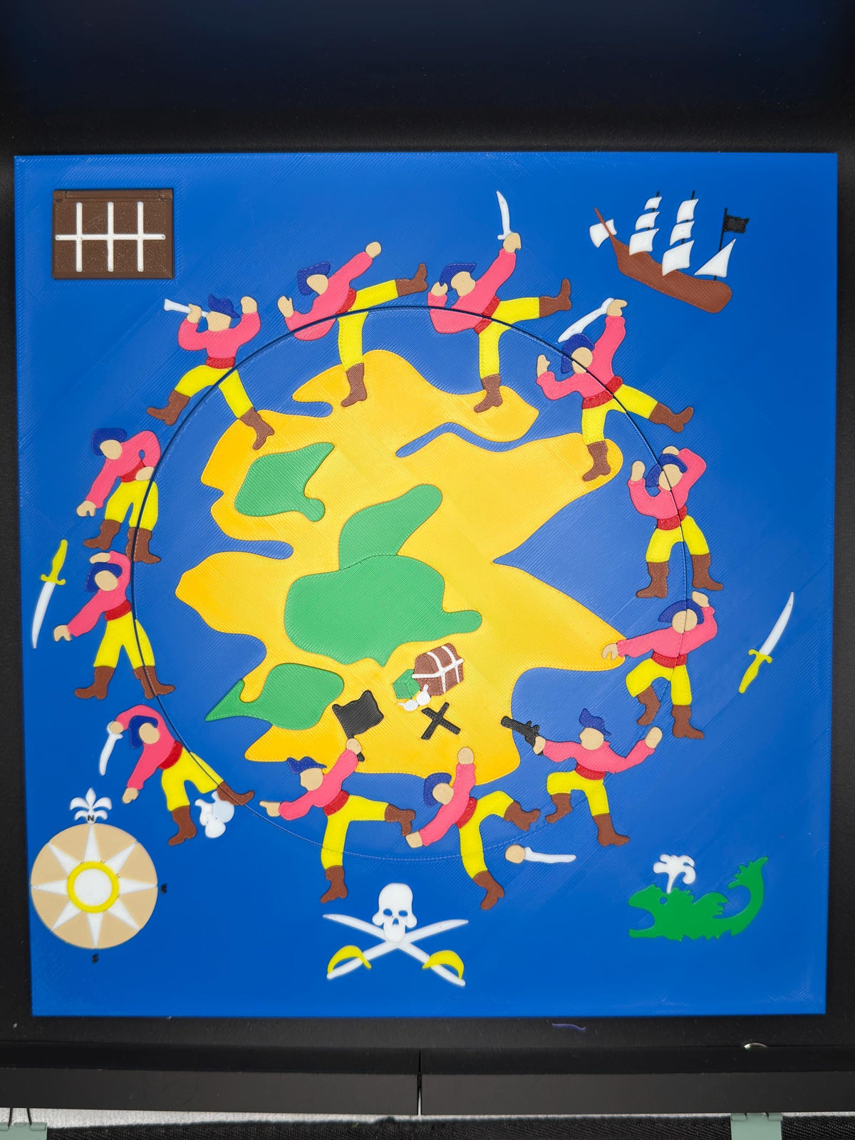 Disappearing Warrior Puzzle: Vintage Optical Illusion Puzzle, High Quality 3D Print, Fun & Engaging for All Ages