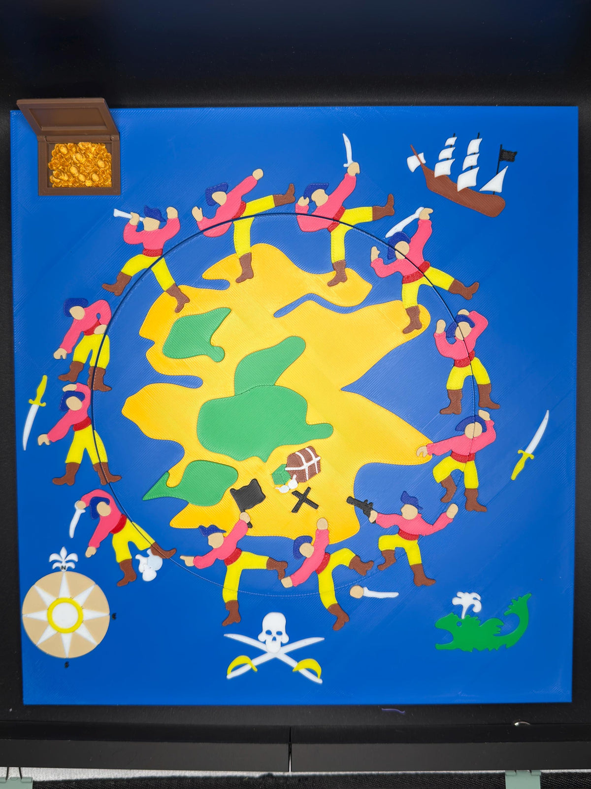 Disappearing Warrior Puzzle: Vintage Optical Illusion Puzzle, High Quality 3D Print, Fun & Engaging for All Ages