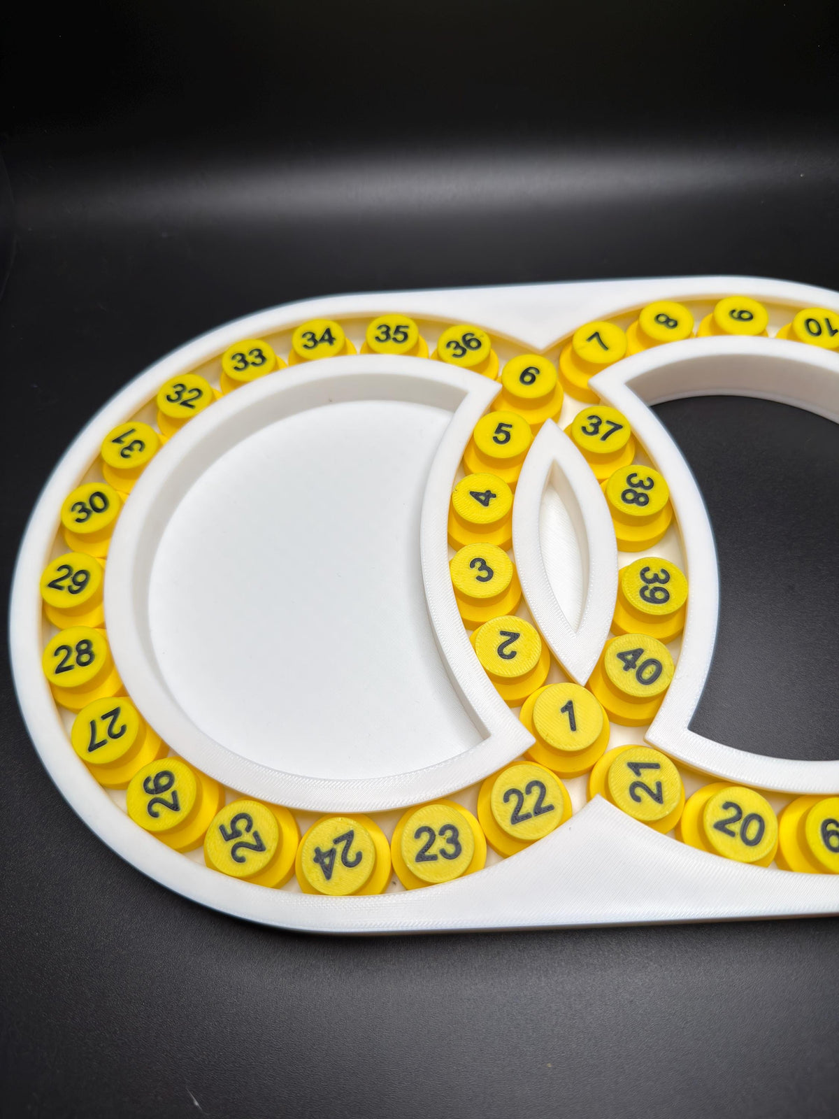 Hungarian Rings Puzzle Game - Sliding Color – Devil’s Circles Marble Brain Teaser, Color Matching Logic Toy for Adults & Kids