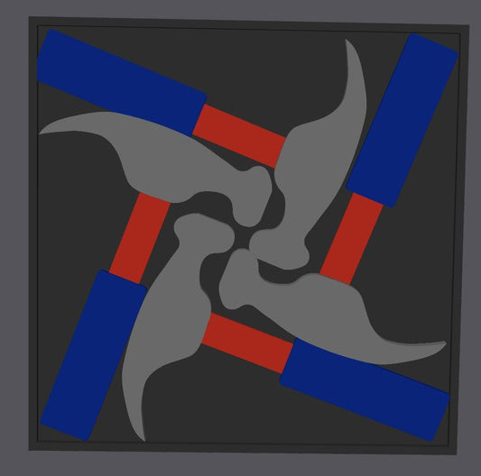 Hammer Puzzle | Geometric Packing Puzzle | Fit Hammer Shapes into a Square | Logic Brain Teaser | STEM Math Puzzle