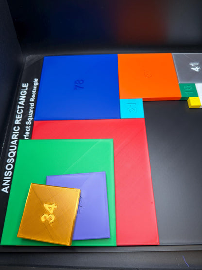 Anisosquaric Rectangle Puzzle | Perfect Squared Rectangle Brain Teaser | Mathematical Packing Puzzle | STEM Geometry Gift