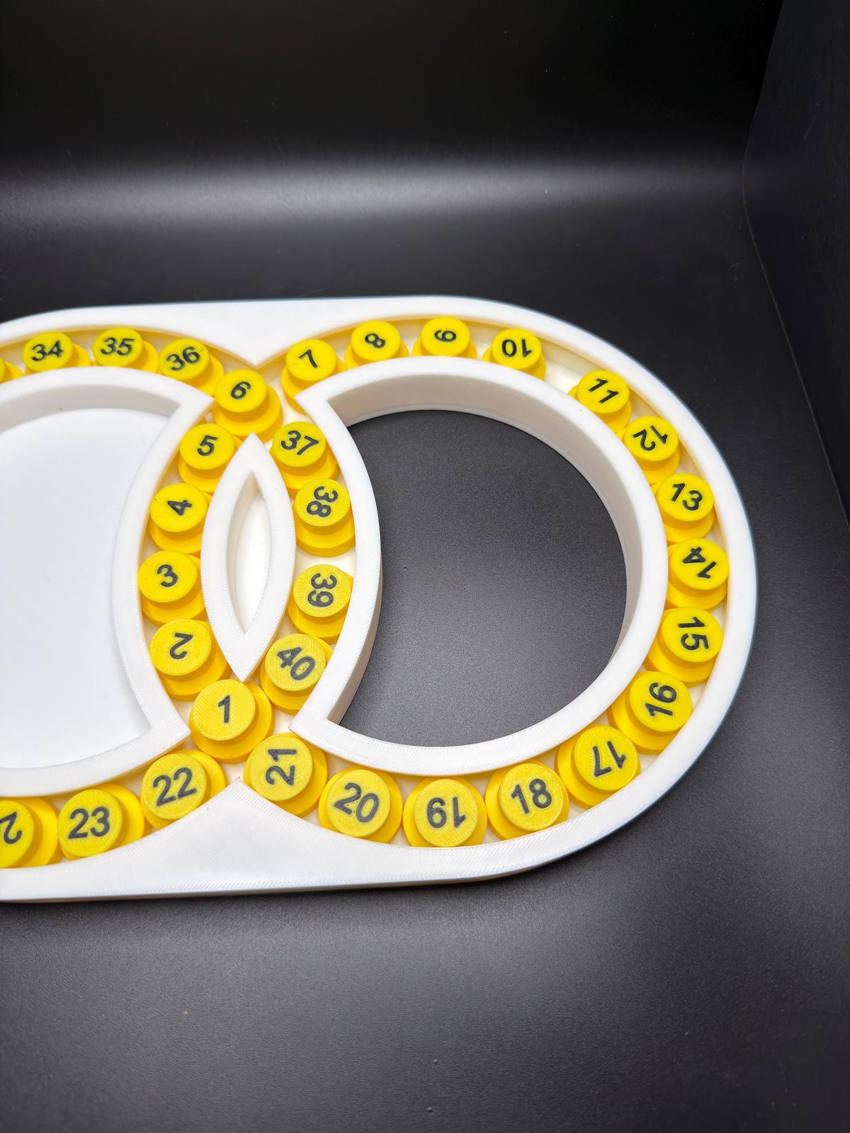 Hungarian Rings Puzzle Game - Sliding Color – Devil’s Circles Marble Brain Teaser, Color Matching Logic Toy for Adults & Kids