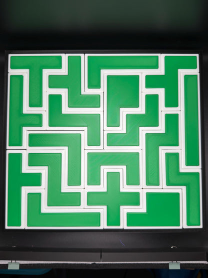 One-Sided Pentominoes Puzzle | 18 Piece Mathematical Packing Puzzle | Geometry Brain Teaser | STEM Educational Puzzle