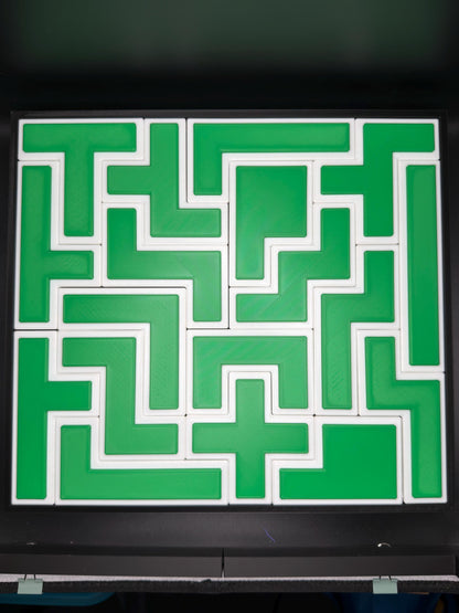 One-Sided Pentominoes Puzzle | 18 Piece Mathematical Packing Puzzle | Geometry Brain Teaser | STEM Educational Puzzle