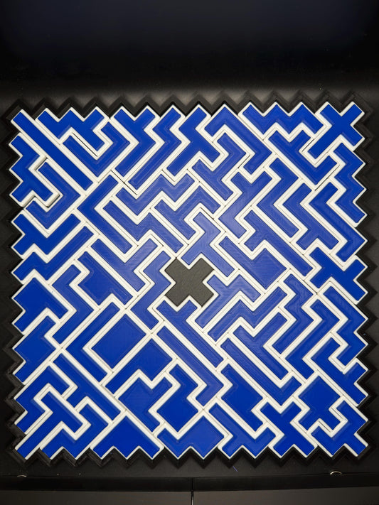 One-Sided Hexominoes Puzzle | 60 Piece Mathematical Packing Challenge | Advanced Geometry Brain Teaser | STEM Puzzle