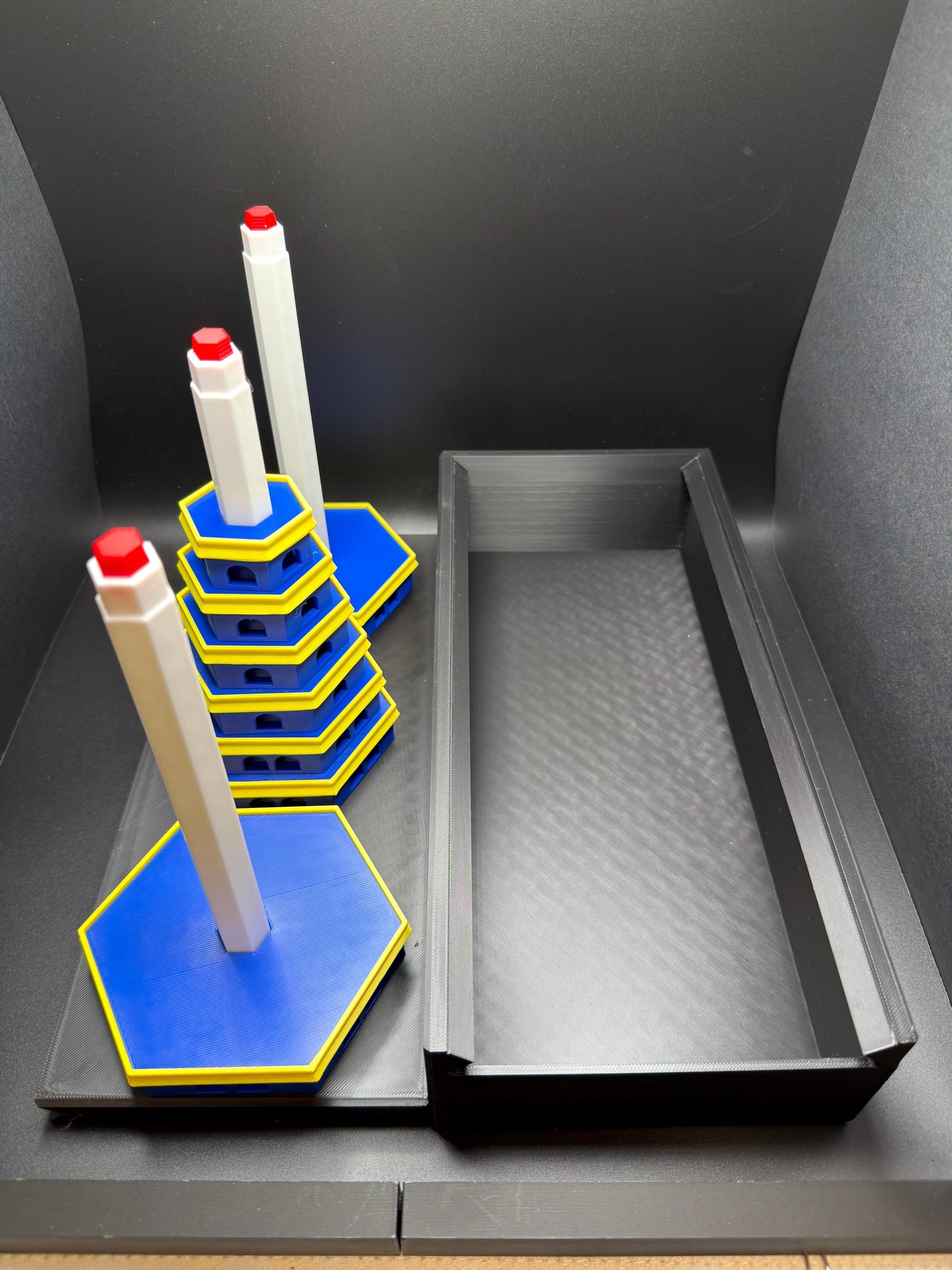 Tower of Hanoi Puzzle | Architectural Pagoda Edition | Classic Mathematical Brain Teaser | STEM Logic Puzzle | Oversized Edition