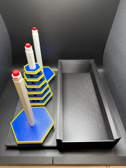 Tower of Hanoi Puzzle | Architectural Pagoda Edition | Classic Mathematical Brain Teaser | STEM Logic Puzzle | Oversized Edition