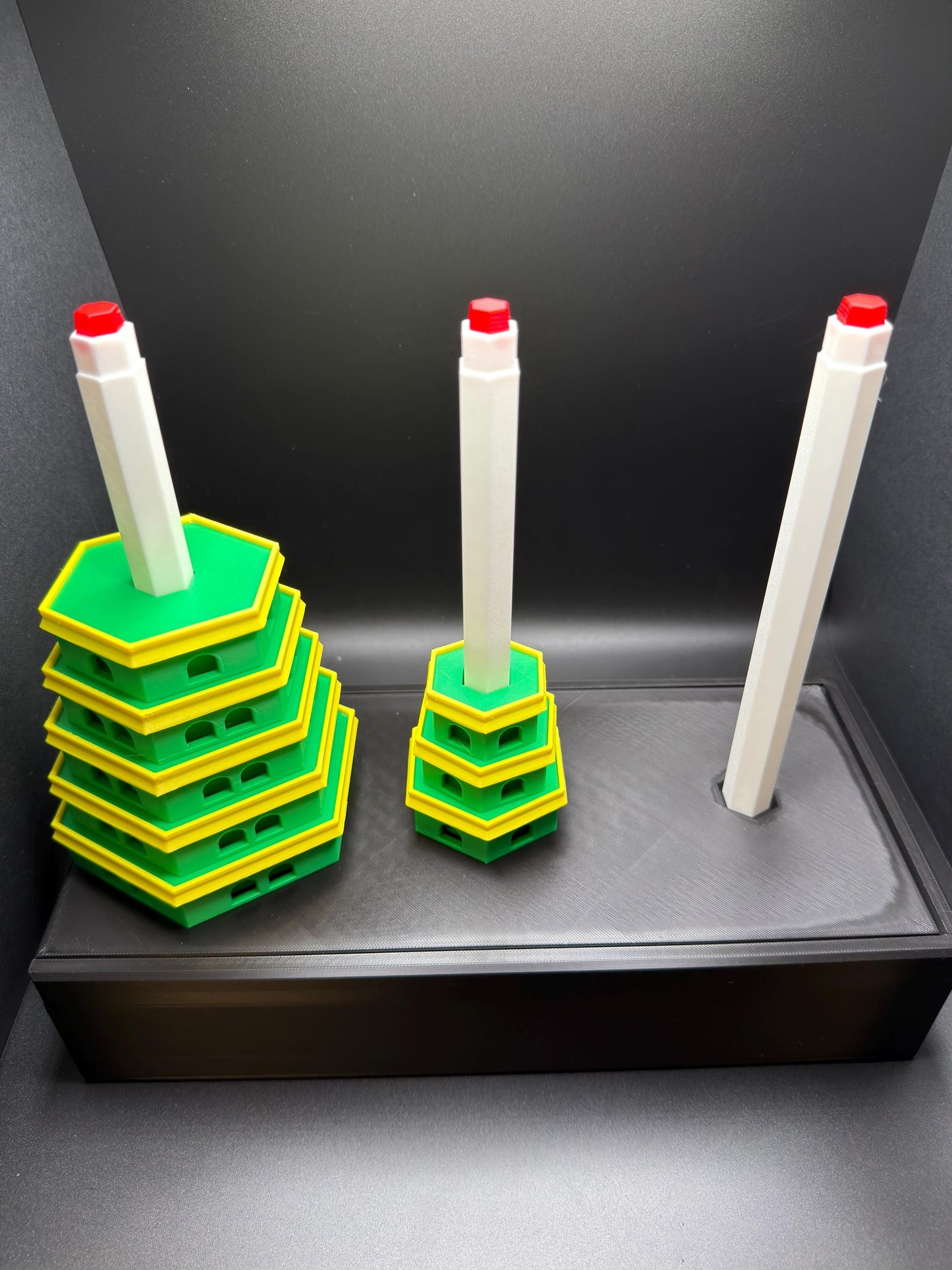 Tower of Hanoi Puzzle | Architectural Pagoda Edition | Classic Mathematical Brain Teaser | STEM Logic Puzzle | Oversized Edition