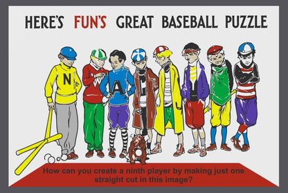 Vanishing Baseball Player Puzzle | Classic Optical Illusion | Find the Ninth Man Brain Teaser | Mathematical Paradox | STEM Puzzle