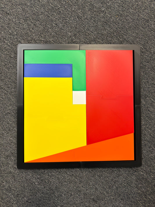 Magic Extra Piece Puzzle - Fit The Small Square for Unique Challenge, Brain Teaser Game, Fun Family Activity & Gift Idea - Up To 21x21 inch!