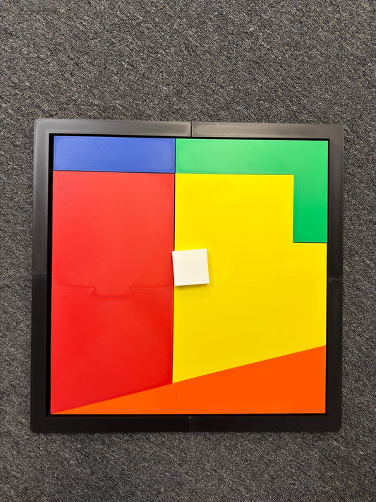Magic Extra Piece Puzzle - Fit The Small Square for Unique Challenge, Brain Teaser Game, Fun Family Activity & Gift Idea - Up To 21x21 inch!