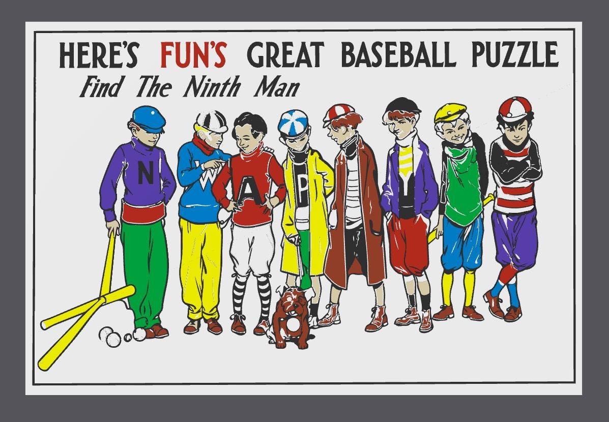 Vanishing Baseball Player Puzzle | Classic Optical Illusion | Find the Ninth Man Brain Teaser | Mathematical Paradox | STEM Puzzle
