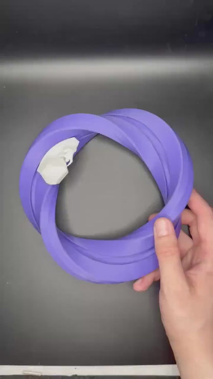 Sisyphos On Mobius Decor Ring - 3D Printed Stylish Accent for Bookshelves, Tables & Cabinets, Modern Home Decor