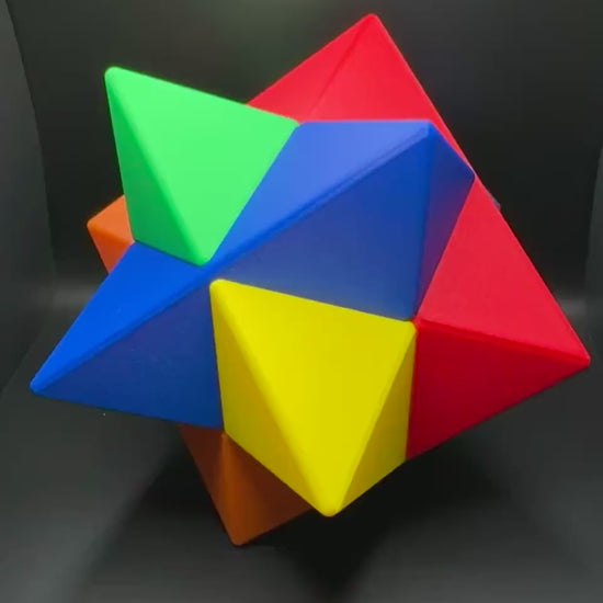 6 Piece Star Burr Puzzle - 3D Printed Quality Gift for Teachers, Students & Home Décor - Unique Art Piece for Him or Her