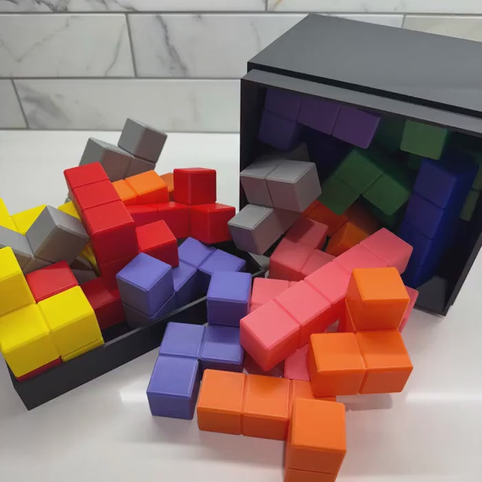 Challenging Pentacube Puzzle Game - 30 Unique Pieces, 3D Brain Teaser, Fun & Educational Gift for Puzzle Lovers
