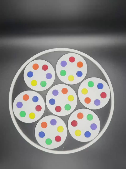 Circle Color Match Puzzle - Perfect Gift for Students, Teachers & Puzzle Lovers - Fun Educational Toy - 3D Printed Puzzle