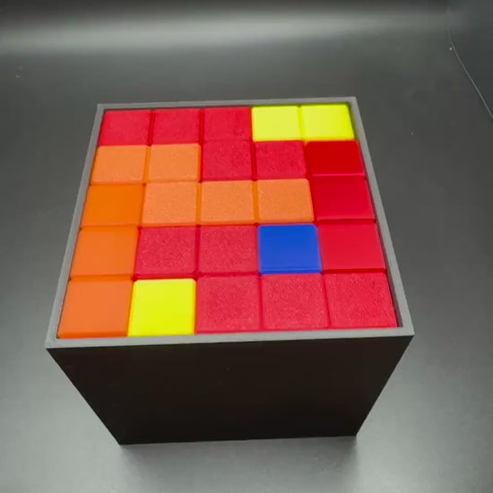 Pentacubes Brain Teasers - Pack 25 N Pentacubes in a Cube, Very Challenging Only 4 Unique Solutions for Fun & Engaging Problem-Solving!