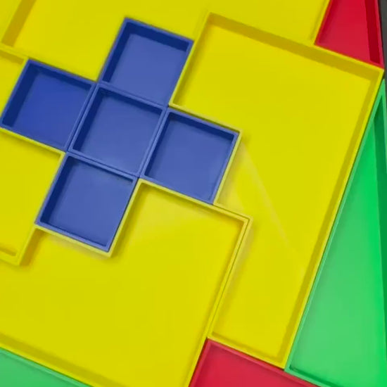 Disappearing Square Puzzle - Vintage Modern Design, Fun Brain Teaser, Fits Perfectly, Challenging Family Game
