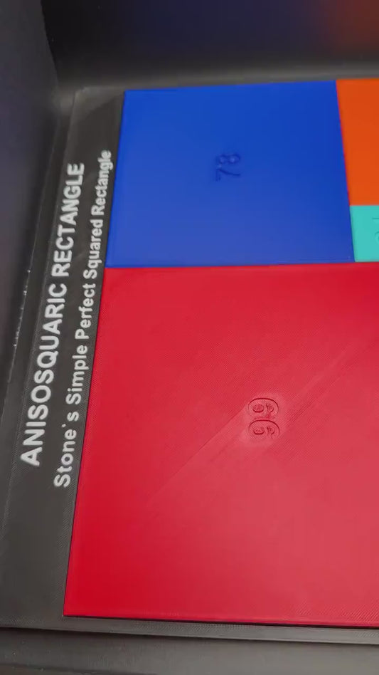 Anisosquaric Rectangle Puzzle | Perfect Squared Rectangle Brain Teaser | Mathematical Packing Puzzle | STEM Geometry Gift