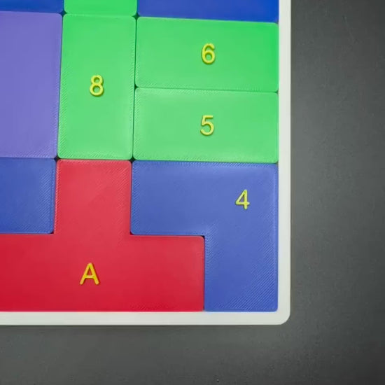Climb 15 Game Puzzle - Sliding Puzzle, 3D Printed Brain Teaser, Move Red Piece to Top for Fun & Challenge