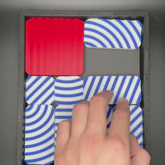 Straight Escape Sliding Puzzle - Endless Fun for All Ages, Perfect Gift for Puzzle Lovers, Move the Red Square Out