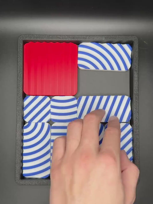 Straight Escape Sliding Puzzle - Endless Fun for All Ages, Perfect Gift for Puzzle Lovers, Move the Red Square Out