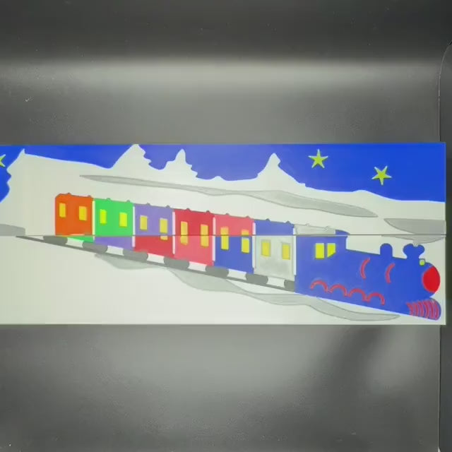 Vanishing Train Car Puzzle | Optical Illusion Dissection Puzzle | 3D Printed Retro Brain Teaser | Do You See 7 or 8 Cars?