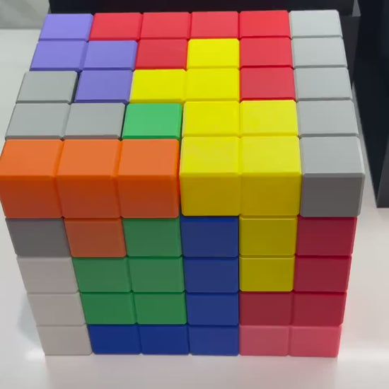 Dorian Cube Puzzle - 25 Unique Pentacube Pieces, 3D Brain Teaser, Fun and Educational Gift for Puzzle Lovers & Challenge Seekers