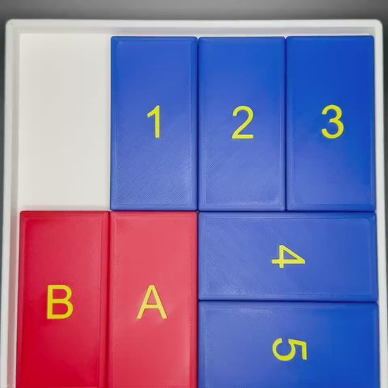 The A and B Puzzle - Modern Recreation of a Classic Sliding Puzzle - Large 3D Puzzle 24x24cm, Sliding Piece Challenge
