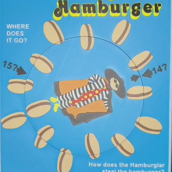 The Vanishing Hamburger Puzzle: Vintage Optical Illusion Puzzle, High Quality 3D Print, Fun & Engaging for All Ages