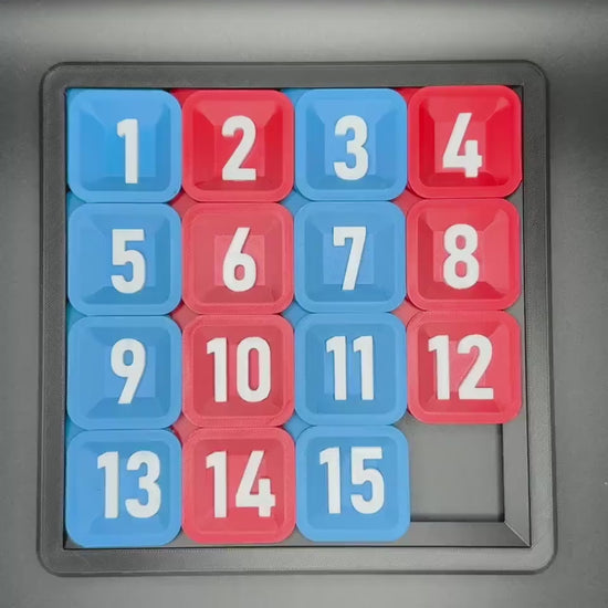 15 Number Sliding Puzzle - 3D High Quality Print for Endless Fun - Perfect Gift for Teachers, Students & Puzzle Lovers
