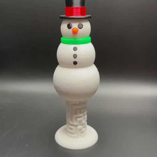 Snowman Puzzle Box - Unique Gift Idea With Hidden Compartment for Money & Surprises - Perfect for Holidays, Birthdays, and More!