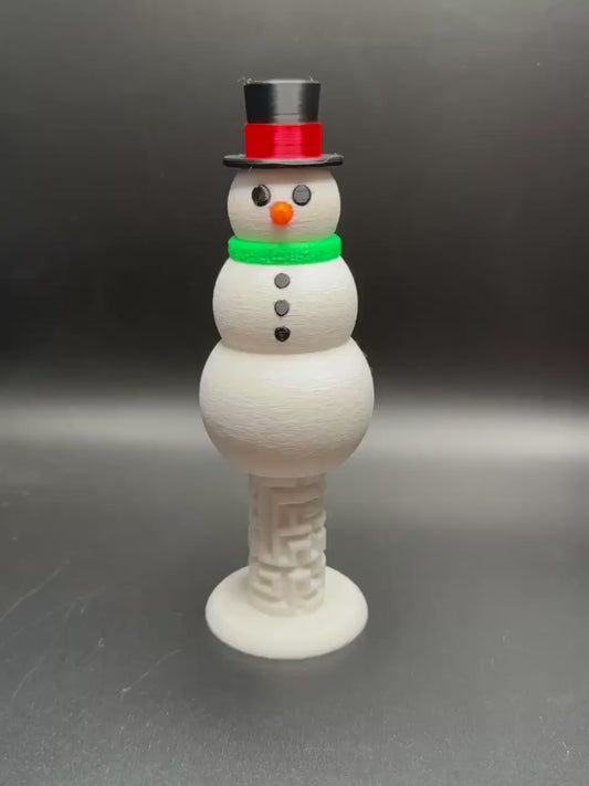 Snowman Puzzle Box - Unique Gift Idea With Hidden Compartment for Money & Surprises - Perfect for Holidays, Birthdays, and More!