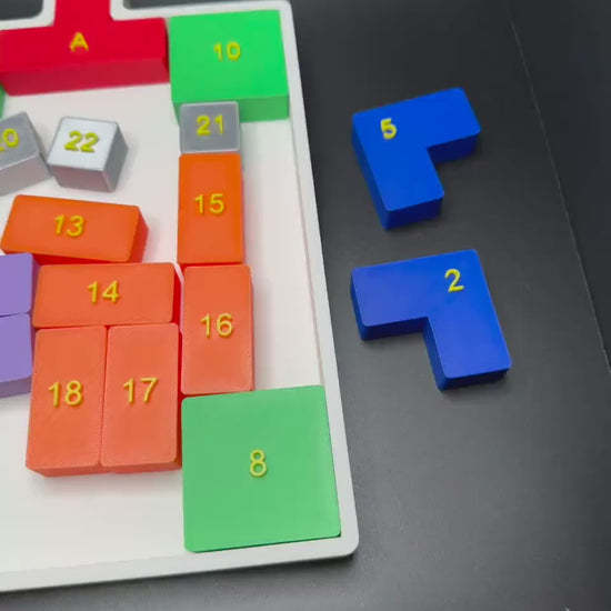 Climb Pro 24 Game Puzzle - Sliding Puzzle, 3D Printed Brain Teaser, Move Red Piece to Top for Fun & Challenge