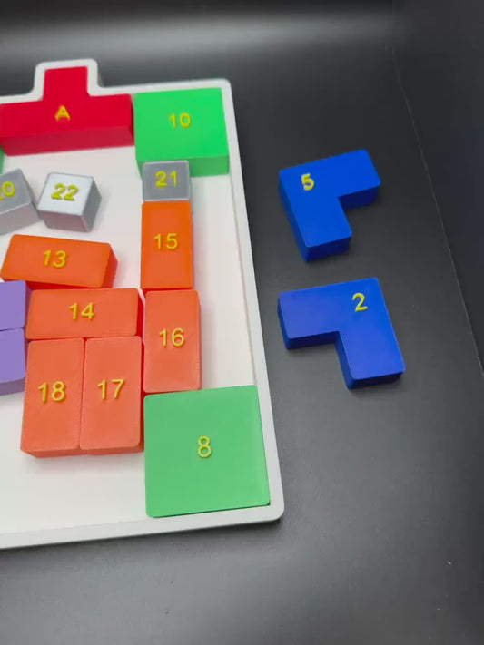 Climb Pro 24 Game Puzzle - Sliding Puzzle, 3D Printed Brain Teaser, Move Red Piece to Top for Fun & Challenge