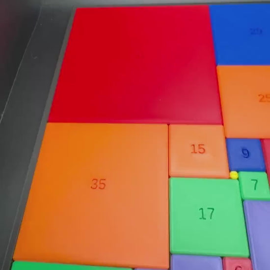 Squared Square Puzzle for Adults & Kids - Challenging Math Puzzle Brain Teaser - Educational Game for Teachers, Students Puzzle Lovers
