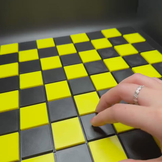 Antique Checkerboard Dissection Puzzle - 3D Printed Classic 1880s Style Brain Teaser Gift for Puzzle Lovers