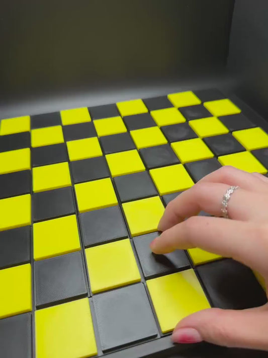 Antique Checkerboard Dissection Puzzle - 3D Printed Classic 1880s Style Brain Teaser Gift for Puzzle Lovers