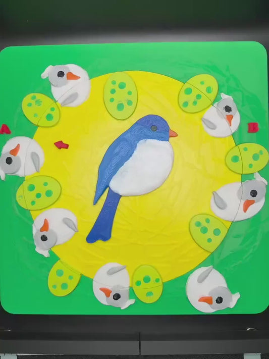 Which Came First? 3D Printed Spinning Optical Illusion | Count Chicks & Eggs | Desk Toy Gift | Eco-Friendly PLA Art