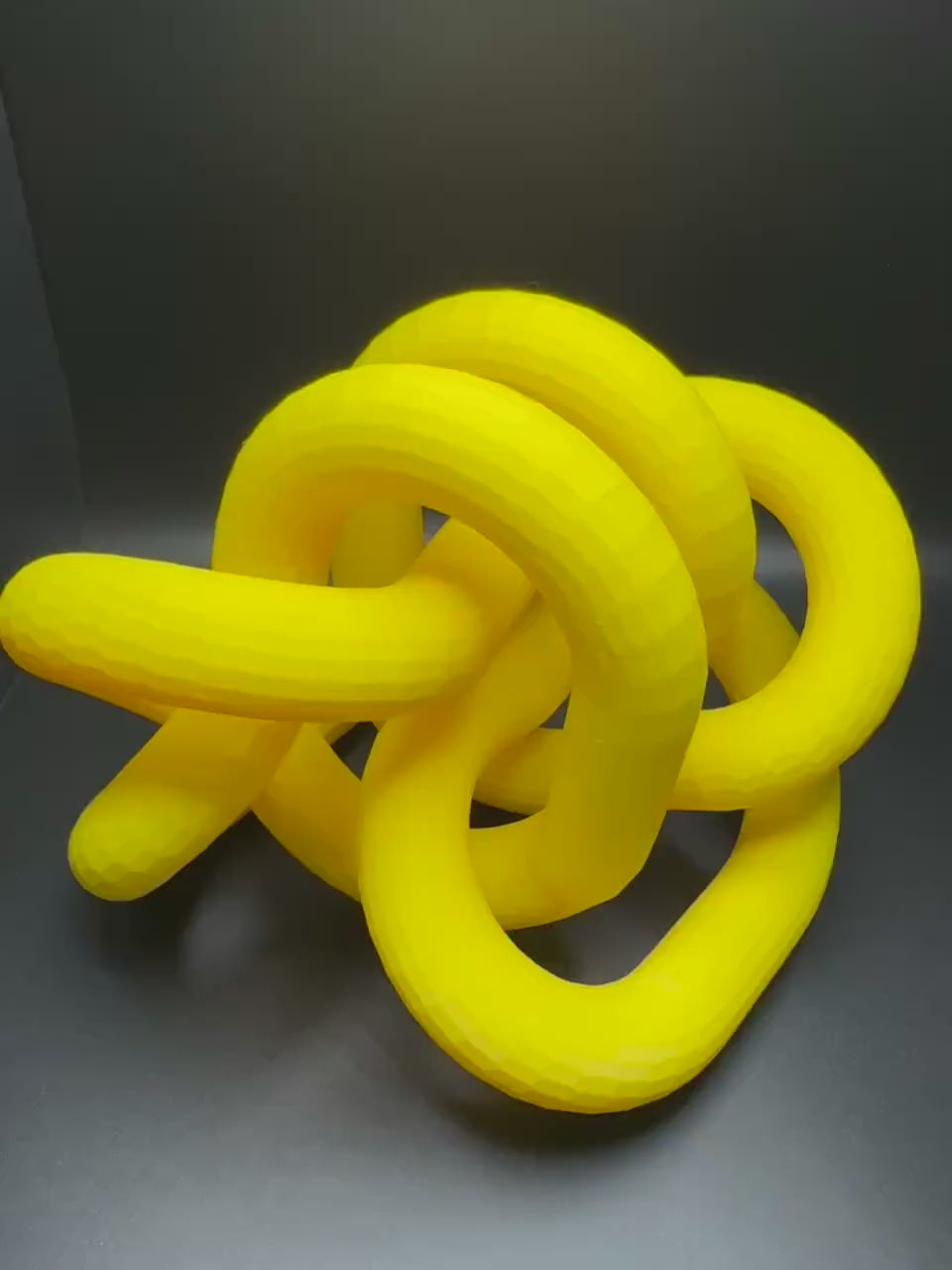 3D Printed Giant Knot Art Sculpture - Unique Gift for Home Decor, Modern Art, Desk Ornament, Handmade Decorative Piece