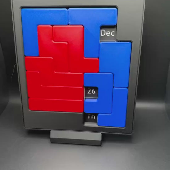 Daily Calendar Puzzle - Mind-Sharping Challenge | 9.5x8.3 Inch High-Quality 3D Print for Daily Fun! Great Gift for Puzzle Lovers of All Ages