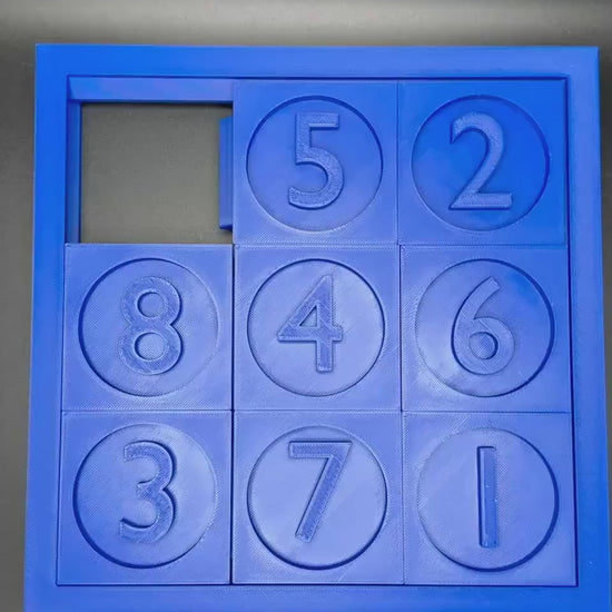 Sliding Puzzle - 3D High Quality Print for Endless Fun - Perfect Gift for Teachers, Students & Puzzle Lovers