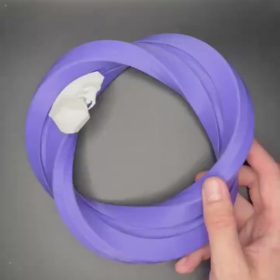 Sisyphos On Mobius Decor Ring - 3D Printed Stylish Accent for Bookshelves, Tables & Cabinets, Modern Home Decor